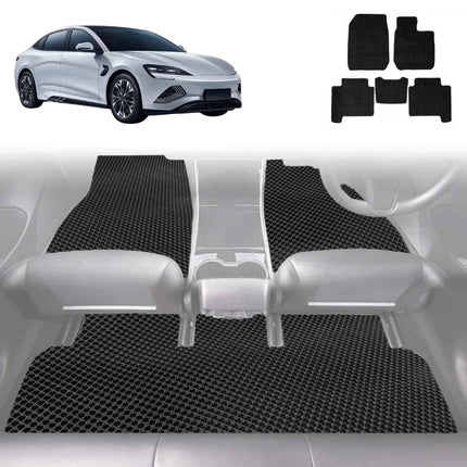 6D Diamond Car Floor Mats for BYD Seal 2024 - Current (RWD,AWD) - Custom-Fit Carpet Liner