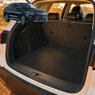 6D Diamond Car Boot Cargo Mat for BYD Sealion 6 2024 - Current (SA3) - Heavy Duty Carpet Liner - All-Weather Resistance - Easy to use - Odorless Material - Black & Grey