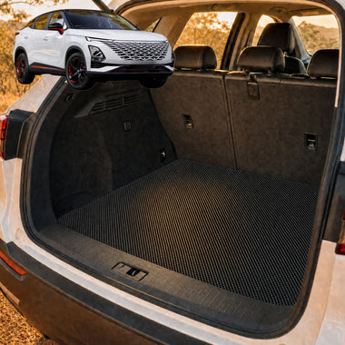 6D Diamond Car Boot Cargo Mat for Chery OMODA 5 2023 - Current (BX EX) - Heavy Duty Carpet Liner - All-Weather Resistance - Easy to use - Odorless Material - Black & Grey