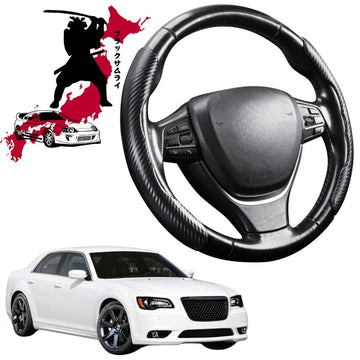 Black Samurai Segmented Steering Wheel Cover for Chrysler 300 SRT 2011 - Current (LD)