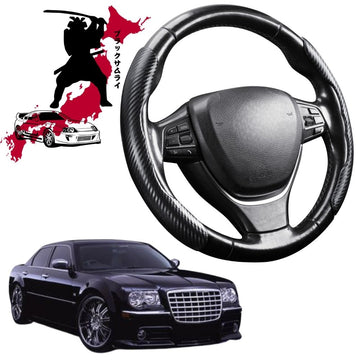 Black Samurai Segmented Steering Wheel Cover for Chrysler 300C 2005 - 2010 (LX)