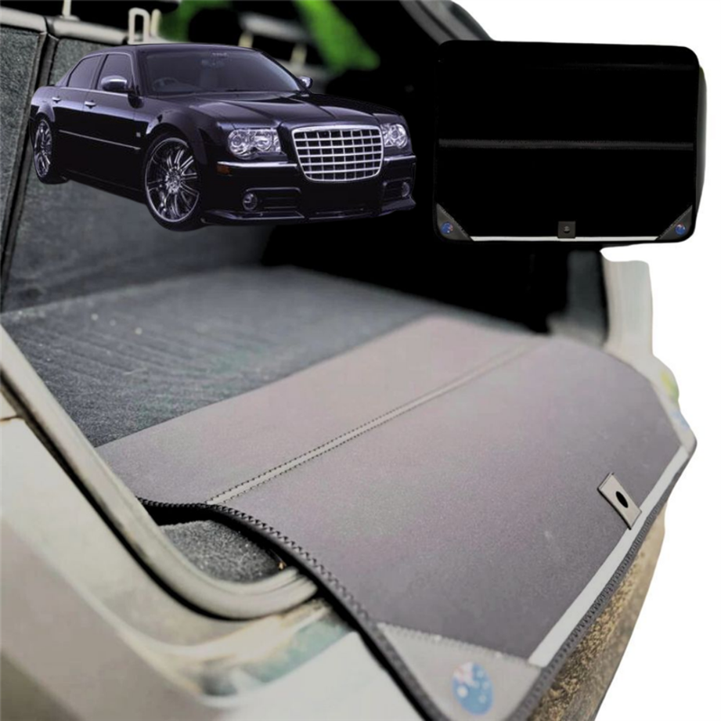 Rear Cargo Boot Bumper Protector for Chrysler 300C 2005 - 2010 (LX) - Standard (72 x 55) - Black