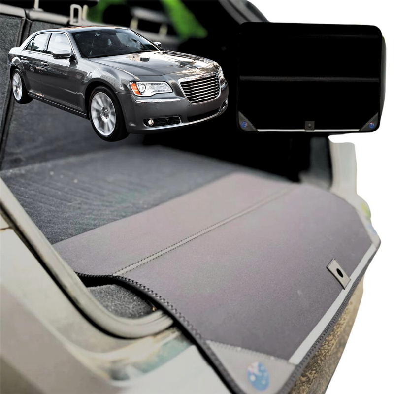 Rear Cargo Boot Bumper Protector for Chrysler 300C 2011 - Current (LD) - Standard (72 x 55) - Black