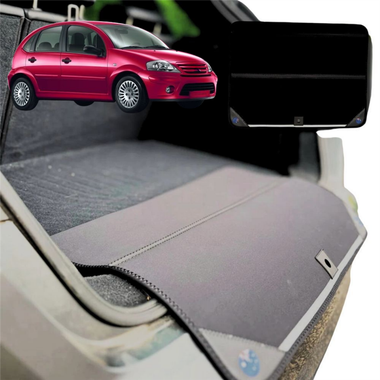 Rear Cargo Boot Bumper Protector for Citroen C3 2002 - 2010 (FC FN) - Standard (72 x 55) - Black