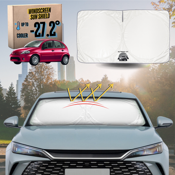 Front Windscreen Sun Shade for Citroen C3 2002 - 2010 (FC FN) - Standard 150 x 85 cm