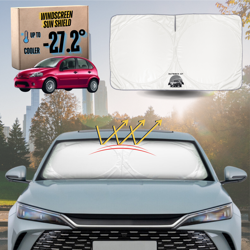 Front Windscreen Sun Shade for Citroen C3 2002 - 2010 (FC FN) - Standard 150 x 85 cm
