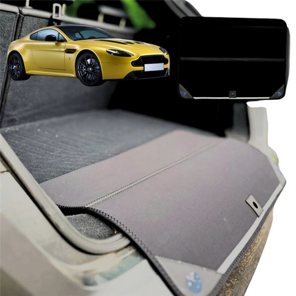 Rear Cargo Boot Bumper Protector for Aston Martin Vantage 2013 - 2018 (V12) - Standard (72 x 55) - Black