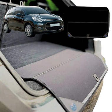 Rear Cargo Boot Bumper Protector for Citroen C3 2009 - 2016 (SC A51) - Standard (72 x 55) - Black