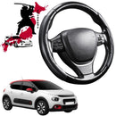 Black Samurai Segmented Steering Wheel Cover for Citroen C3 2016 - Current (SX SY)-1
