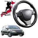 Black Samurai Segmented Steering Wheel Cover for Citroen C4 2004 - 2010-1