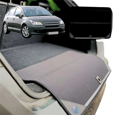 Rear Cargo Boot Bumper Protector for Citroen C4 2004 - 2010 - Standard (72 x 55) - Black