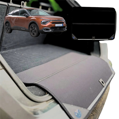 Rear Cargo Boot Bumper Protector for Citroen C4 2010 - 2020 B7 - Standard (72 x 55) - Black