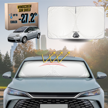 Front Windscreen Sun Shade for Citroen C4 Picasso (5-Seater) 2006 - 2013 - Standard 150 x 85 cm