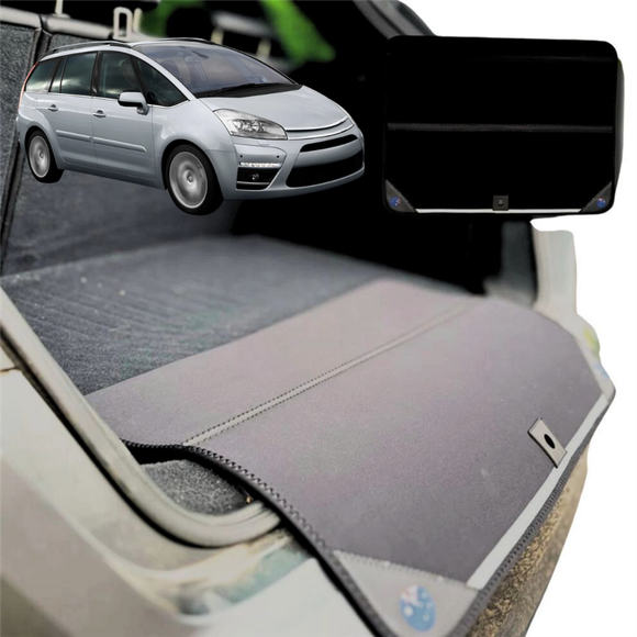 Rear Cargo Boot Bumper Protector for Citroen C4 Picasso (5-Seater) 2006 - 2013 - XL (98 x 55) - Black