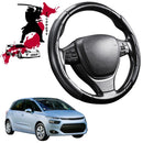 Black Samurai Segmented Steering Wheel Cover for Citroen C4 Picasso (5-Seater) 2013 - 2022-1
