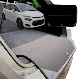Rear Cargo Boot Bumper Protector for Citroen C4 Picasso (7-Seater) 2013 - 2022 - XL (98 x 55) - Black