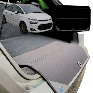 Rear Cargo Boot Bumper Protector for Citroen C4 Picasso (7-Seater) 2013 - 2022 - XL (98 x 55) - Black