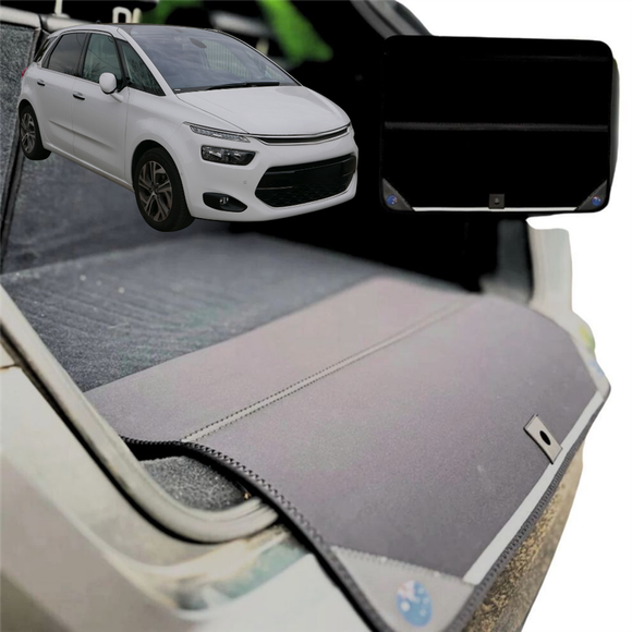 Rear Cargo Boot Bumper Protector for Citroen C4 Picasso (7-Seater) 2013 - 2022 - XL (98 x 55) - Black