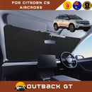 Front Windscreen Sun Shade for Citroen C5 Aircross 2017 - Current C84 - Standard 150 x 85 cm - Black-1