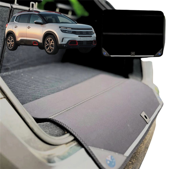 Rear Cargo Boot Bumper Protector for Citroen C5 Aircross 2017 - Current C84 - XL (98 x 55) - Black
