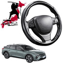Black Samurai Segmented Steering Wheel Cover for Citroen C5 X 2022 - Current-1
