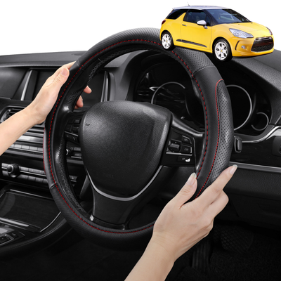 Steering Wheel Cover Pro Extra Layer for Citroen DS 3 2010-2016 - Breathable & Anti-Slip - Circle 38 cm