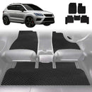 6D Diamond Car Floor Mats for Cupra Ateca 2016 - Current - Custom-Fit Carpet Liner-1