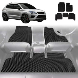 6D Diamond Car Floor Mats for Cupra Ateca 2016 - Current - Custom-Fit Carpet Liner