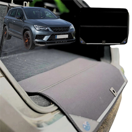 Rear Cargo Boot Bumper Protector for Cupra Ateca 2016 - Current - XL (98 x 55) - Black
