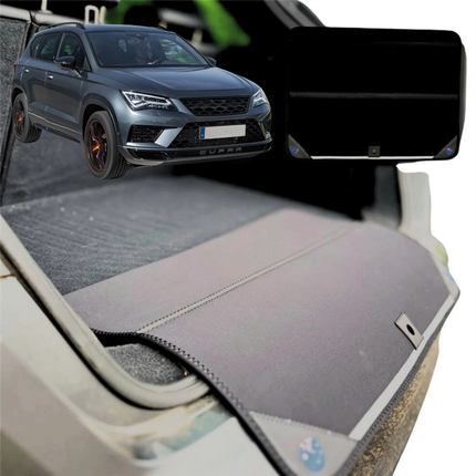 Rear Cargo Boot Bumper Protector for Cupra Ateca 2016 - Current - XL (98 x 55) - Black