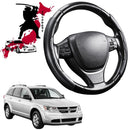 Black Samurai Segmented Steering Wheel Cover for Dodge Journey 2011 - 2020-1