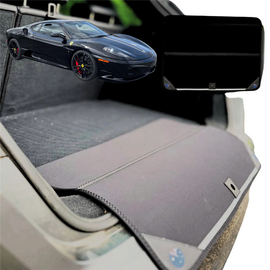 Rear Cargo Boot Bumper Protector for Ferrari 430 2005 - 2009 - Standard (72 x 55) - Black