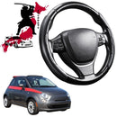 Black Samurai Segmented Steering Wheel Cover for FIAT 500 500c 2007 - 2012-1