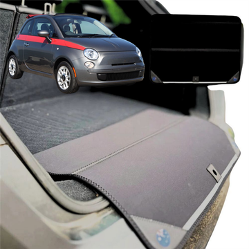 Rear Cargo Boot Bumper Protector for FIAT 500 500c 2007 - 2012 - Standard (72 x 55) - Black