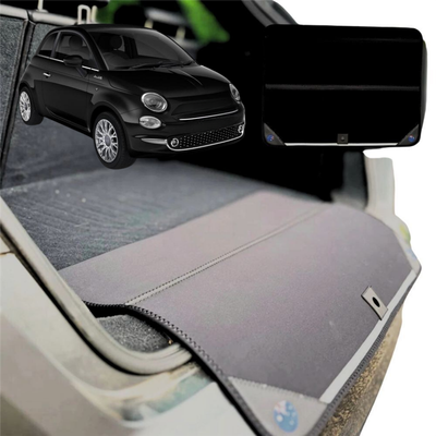 Rear Cargo Boot Bumper Protector for FIAT 500 500c 2013 - 2021 - Standard (72 x 55) - Black