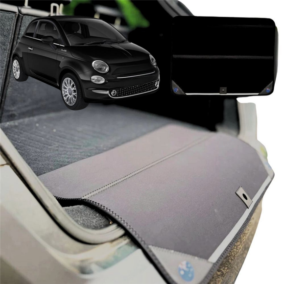Rear Cargo Boot Bumper Protector for FIAT 500 500c 2013 - 2021 - Standard (72 x 55) - Black