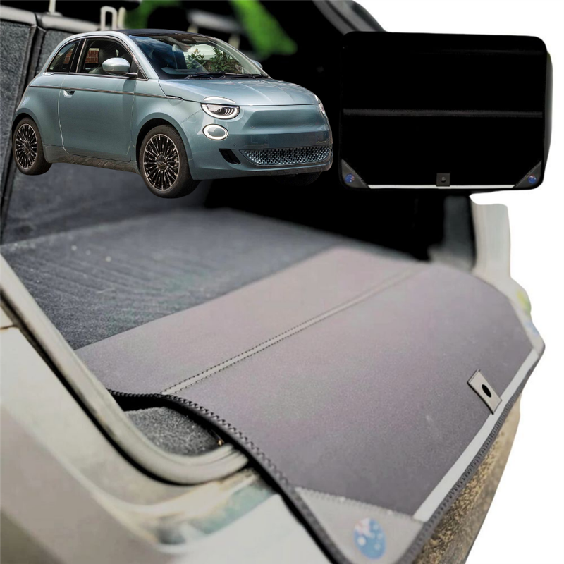 Rear Cargo Boot Bumper Protector for FIAT 500 500c 2021 - Current - Standard (72 x 55) - Black