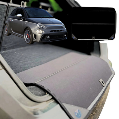 Rear Cargo Boot Bumper Protector for FIAT Abarth 595 595C - Current - Standard (72 x 55) - Black