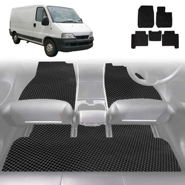 6D Diamond Car Floor Mats for FIAT Ducato 2006 - Current - Custom-Fit Carpet Liner