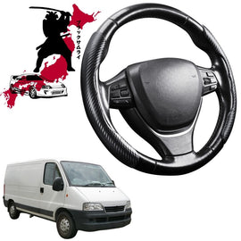 Black Samurai Segmented Steering Wheel Cover for FIAT Ducato 2006 - Current