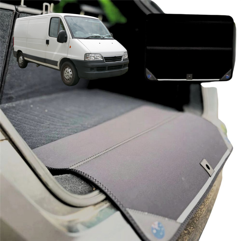 Rear Cargo Boot Bumper Protector for FIAT Ducato 2006 - Current - XL (98 x 55) - Black