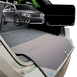 Rear Cargo Boot Bumper Protector for FIAT Freemont 2011 - 2020 (JF) - XL (98 x 55) - Black