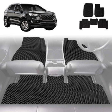 6D Diamond Car Floor Mats for Ford Endura 2018 - 2020 CA - Custom-Fit Carpet Liner