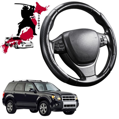 Black Samurai Segmented Steering Wheel Cover for Ford Escape 2008 - 2012