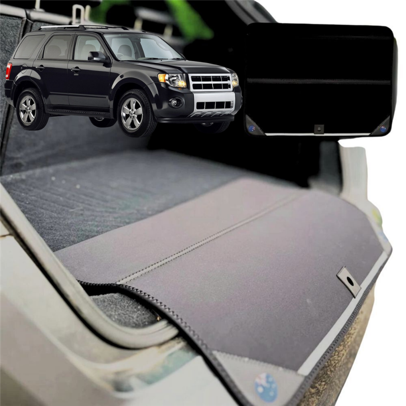 Rear Cargo Boot Bumper Protector for Ford Escape 2008 - 2012 - XL (98 x 55) - Black