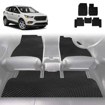6D Diamond Car Floor Mats for Ford Escape 2013 - 2019 ZG - Custom-Fit Carpet Liner