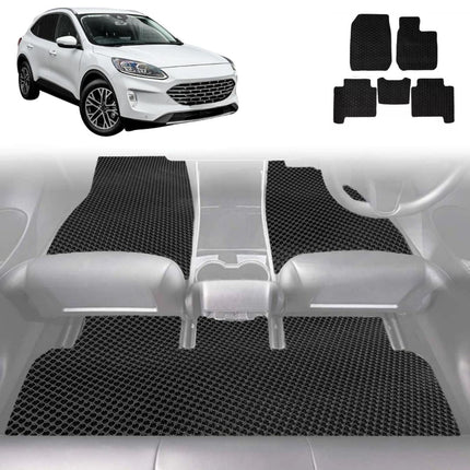 6D Diamond Car Floor Mats for Ford Escape 2020 - Current ZH - Custom-Fit Carpet Liner