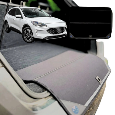 Rear Cargo Boot Bumper Protector for Ford Escape 2020 - Current ZH - XL (98 x 55) - Black