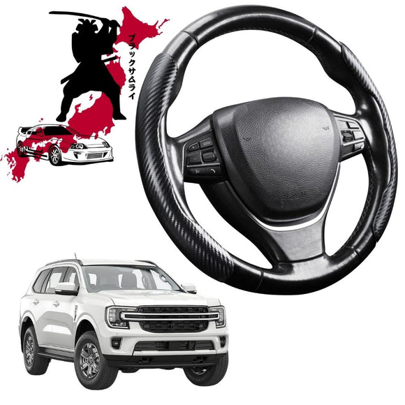 Black Samurai Segmented Steering Wheel Cover for Ford Everest 2022 - Current UA
