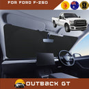 Front Windscreen Sun Shade for Ford F-250 2011 - 2016 - Standard 150 x 85 cm - Black-1